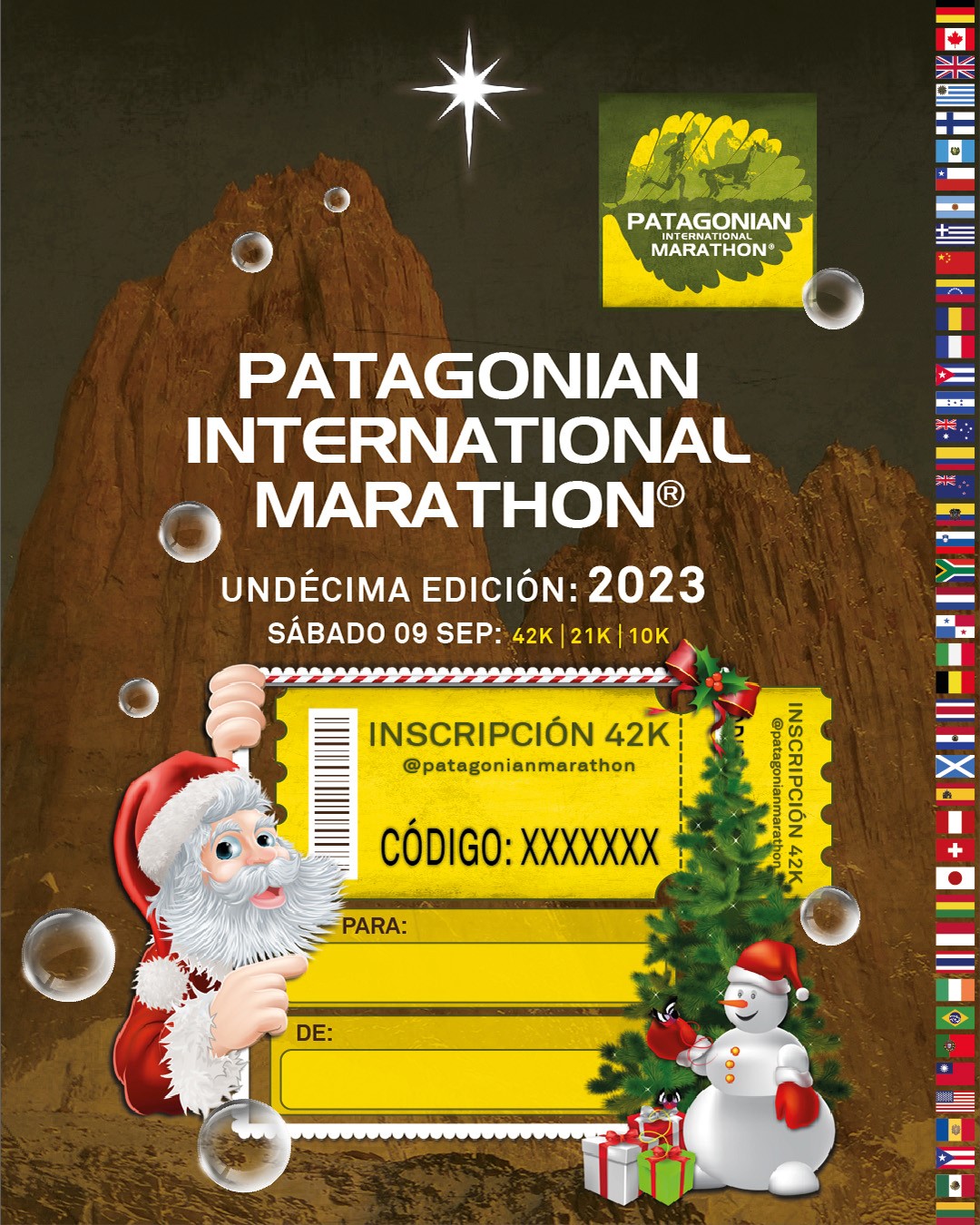 Gift a Registration Patagonian International Marathon 2023